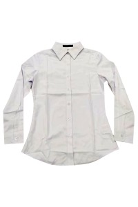 設計修腰職業女裝恤衫      訂製純白色女裝恤衫    公司制服   團隊制服   恤衫專門店   百老匯戲院   R385